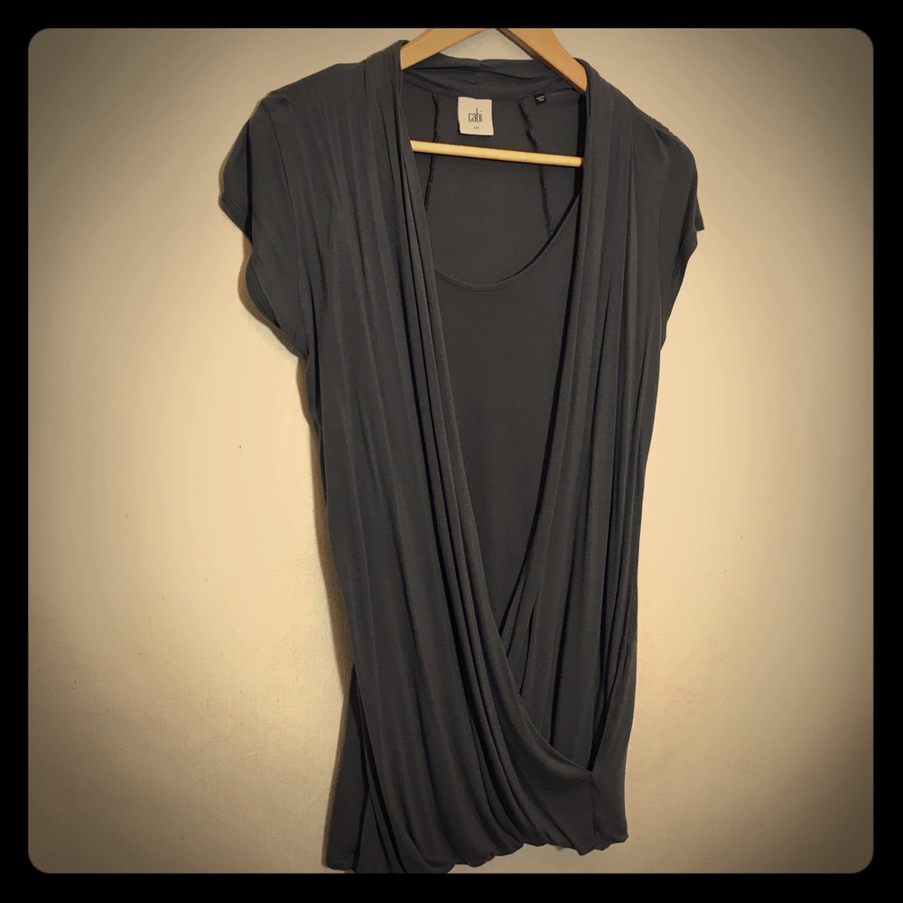 Cabi mock wrap top